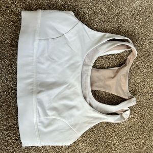 Lululemon glide & stride bra white sz 4